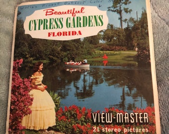 Cypress Gardens, FLorida ,viewmaster Reels Packet , a969 , années 1960, uu1