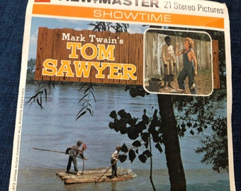 GAF View Master , 1973 View-Master Tom Sawyer,3 Reels ,B 340, Booklet Original Sleeve - View Master Packet  , viewfinders, DD1