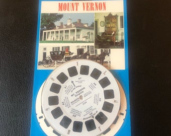 NIP View-Master 3D Tour Reels - Mount Vernon, Diapositives d’histoire, boîte O