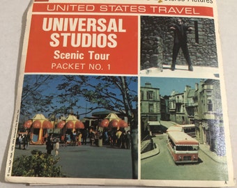 Vintage Universal Studios, vintage view master, vintage 1970s , 3 reels and booklet ,A241, A5