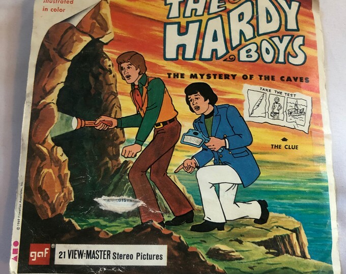 Gaf B547 the Hardy Boys Cartoon TV Show Viewmaster Reels Dated 1970