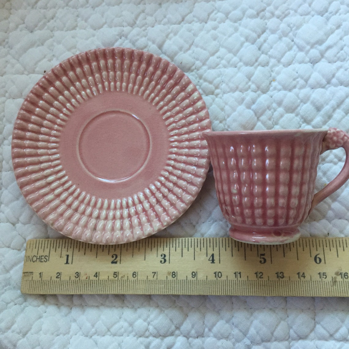 Made in japan Pink hobnail Vintage Maruhon Ware Etsy