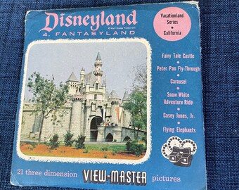 Disneyland, Fantasyland vintage Californie, 1956, vue vintage maître, 854a, 854b, 854c. Aa