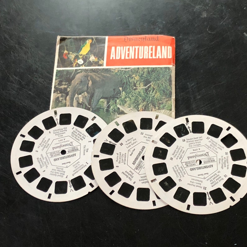 vintage view master #j early 1960 A177- Disneyland Adventureland from late 1950