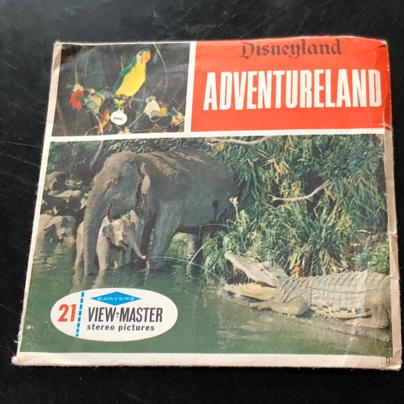 vintage view master #j early 1960 A177- Disneyland Adventureland from late 1950