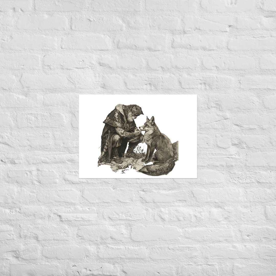 Poster Reynard the Fox Helping Isegrim - Etsy