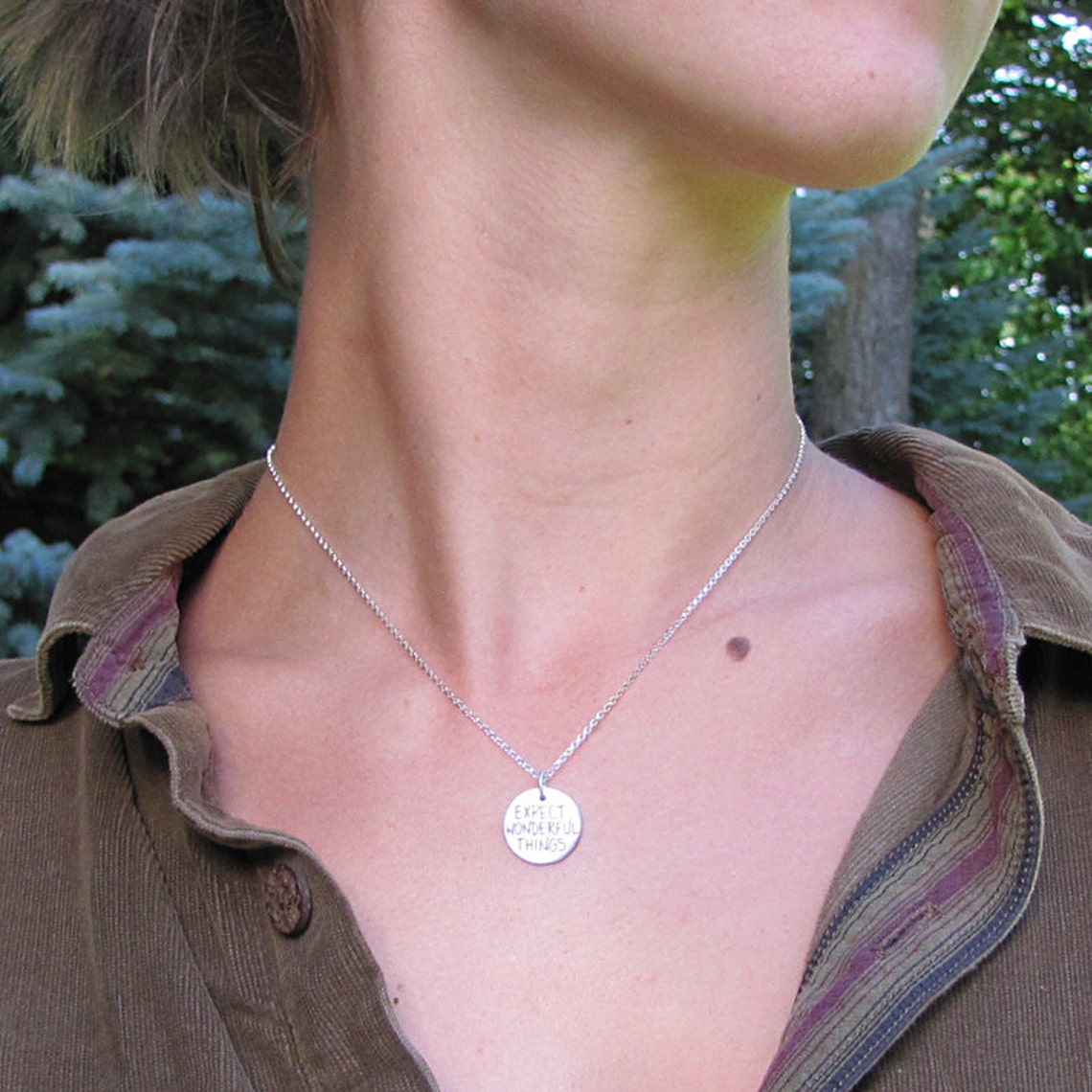 Not All Who Wander Are Lost Necklace Inspirational Etsy