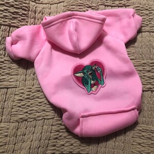 Sudadera con capucha rosa Gizmo, ropa para perros, suéter con capucha de película clásica de tamaño mediano, amor, San Valentín