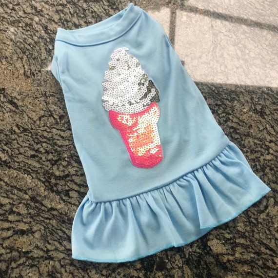 ice cream t shirt dress Pink Ice Cream Cone Swirl Ice Tshirt Dress Apparel Clothing Fashion Luxury  Food Fantasy Sequin Glitter Glamour Cute Cloud Sky Blue Large