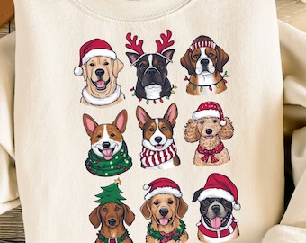 Christmas Dogs PNG, Dog Christmas Sublimation, Merry Woofmas png, Cute Christmas Dog, Festive Dog Images, Dog Christmas Shirt png, Digital