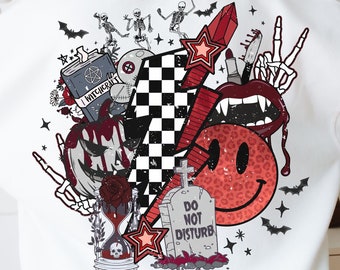 Retro Halloween Png, Retro Halloween Png, Retro Halloween Png, Groovy Sublimation PNG, Spooky Season Png, Trendy Halloween Png