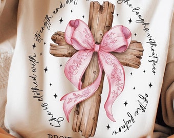 Bible Jesus Design, She Is Bible Verse Design, Blue Floral Bow Cross Bible Bow Png, Fall Bible Png, Bible Sublimation, Jesus God Christian