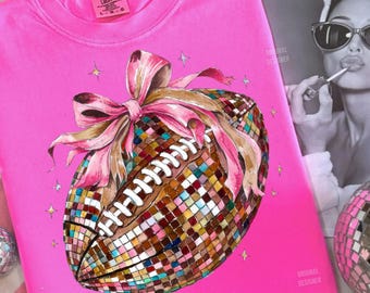 Coquette Football Png, Football Bow Png, Football Mom Png, Football Png, Game Day, Fall Football Png, Football Season Png, Sports Png