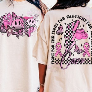 Breast Cancer with boxing gloves png sublimation design download, Breast Cancer png, Cancer Awareness png, sublimate designs download