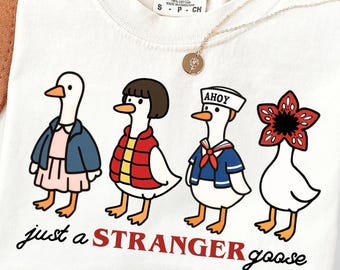 Stranger Goose PNG | Funny Goose Halloween Clipart | Digital Download Shirt Design