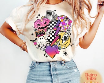 Retro Halloween Png, Retro Halloween Png, Retro Halloween Png, Groovy Sublimation PNG, Spooky Season Png, Trendy Halloween Png