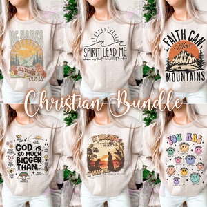Retro Christian bundle, Religious PNG, Bible Verse PNG, Blessed, Jesus PNG, Silhouette Png