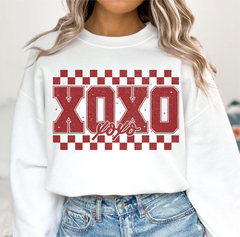 Retro Valentines Day SVG PNG, XOXO Png, Retro Valentine Varsity Png ...