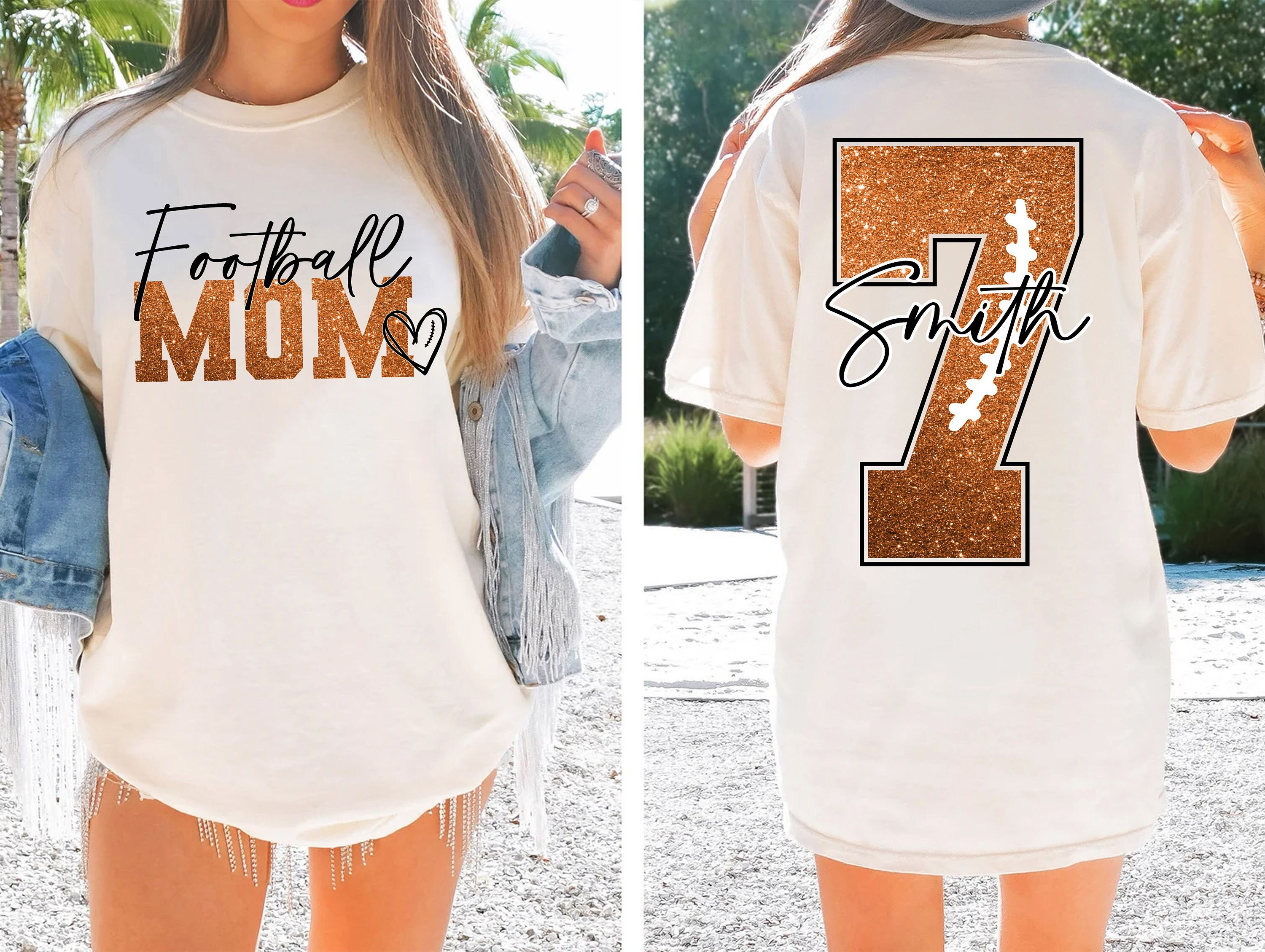 Personalized Football Mom PNG | Custom Gameday Football PNG | Football Lover Png | Football Mama Png | Football Season | Digital Download