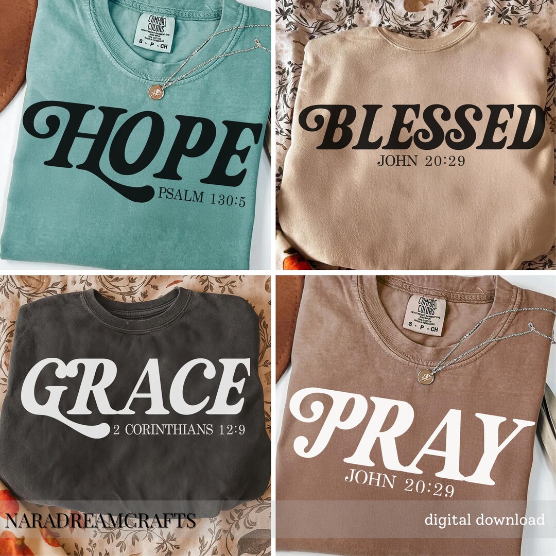 Bible Bundle Svg Png, Pray Hope Blessed Design, Svg Checkered Jesus Png ...