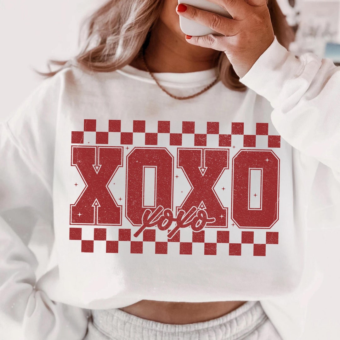 Retro Valentines Day SVG PNG, XOXO Png, Retro Valentine Varsity Png ...