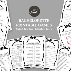 Bachelorette Party Games Printable Bridal Shower Games Template Printable Bachelorette Games Clean Bach Games Bride and Groom Party Games