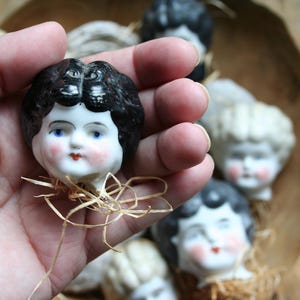 Claire No.7 Antique Civil War Era Low Brow Porcelain China Doll Head Broken