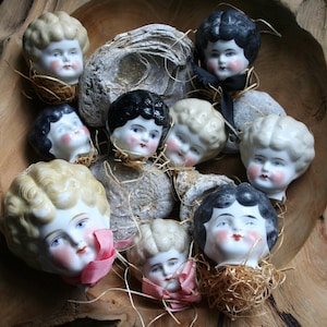 Prudence No.1 Antique Civil War Era Low Brow Porcelain China Doll Head Broken