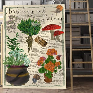 Herbology and Botany Digital Print