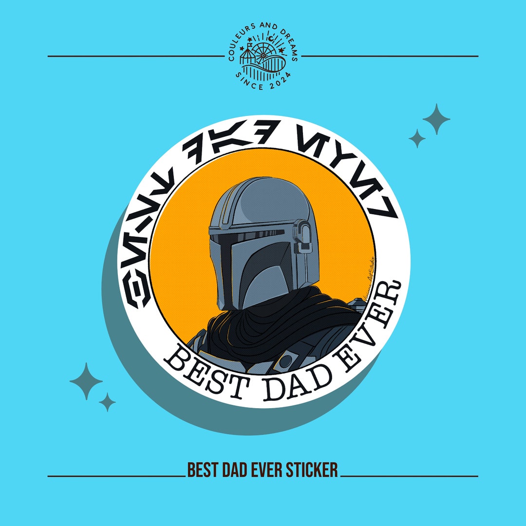 Best Dad Ever Sticker - Etsy