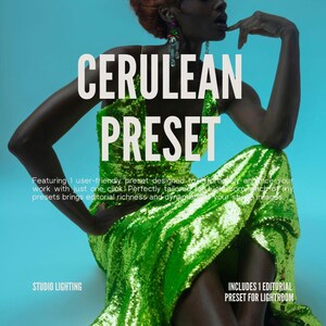Cerulean Blue Color Grade Lightroom Editorial Presets Fashion Presets Studio Portraits Lightroom Collection Fashion Photography Presets