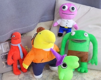 Smiling Friends Plush Toy Stuffed Animal Kids Glep Charlie Alan Mr Frog Plush Toy Characters
