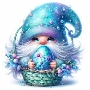 Easter Gnome Clipart | Spring Breeze Gnome Clipart | Set of 8 | High Quality 300DPI JPEG | Printable Clip art | Sublimation | Spring Gnome