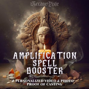 Kraftfull förstärkningsbesvärjelse | Besvärjelseförstärkare | Snabba upp min besvärjelse | Foto- och videobevis - Verklig och kraftfull