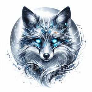 Watercolor Wolf Clipart | Set of 10 High Quality 300DPI JPG, Moonlit Labyrinths Guardian for Scrapbook, Fantasy Junk Journal, Paper Crafts,