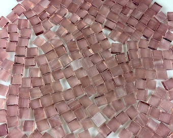 200 1/4" Light Purple Mosaic Tiles, Spectrum 349.1S Stained Glass