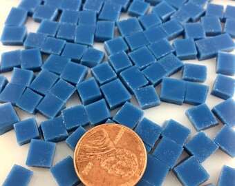 200 Medium Blue 1/4" Square Tiny Mosaic Tiles, "Mariner Blue" #233.75 System 96 Fusible