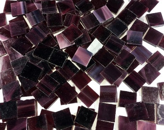 100 Deep Purple 1/2" Square Mosaic Tiles, 349-6S