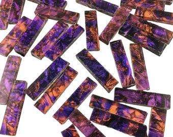 100 Violet Copper Mosaic Tile Borders 1/4" X 1", Van Gogh VG580