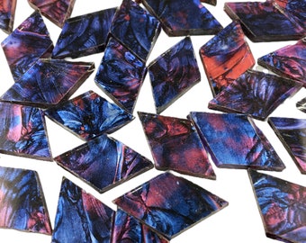 Van Gogh Blue Red, 25 Diamond Tiles, VG370