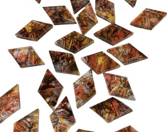 Van Gogh Copper Gold Silver, 50 Tiny Diamond Tiles, VG89SI