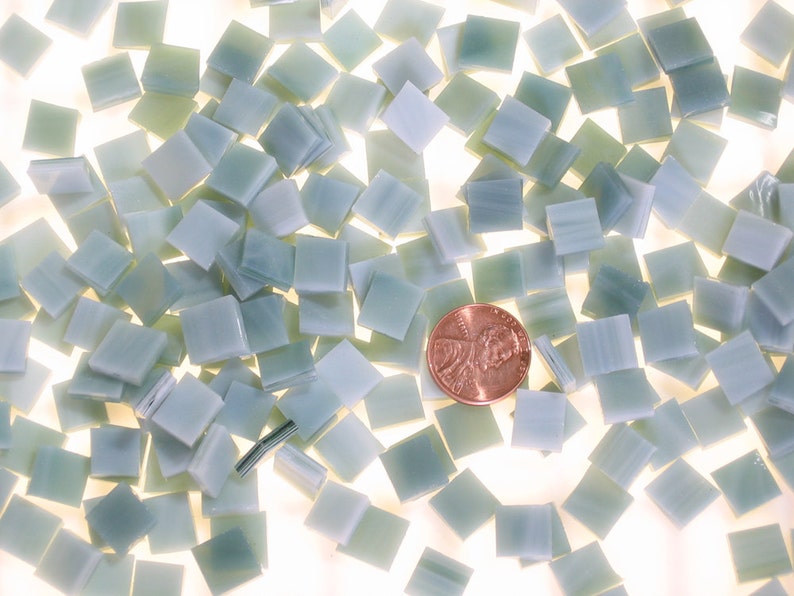 Orange Opal Glass Micro Mosaic Craft Tile