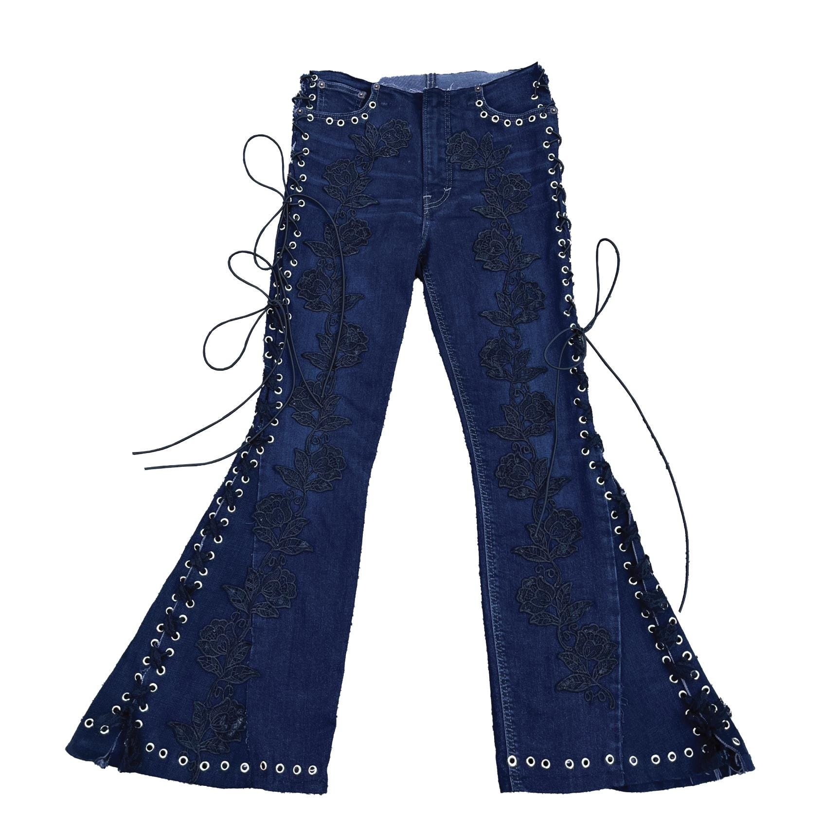 lace up flared pants ifsixwasnine LGB (Pre-Order) Alice Lace lace up flared pants ifsixwasnine LGB (Pre-Order) Alice Lace