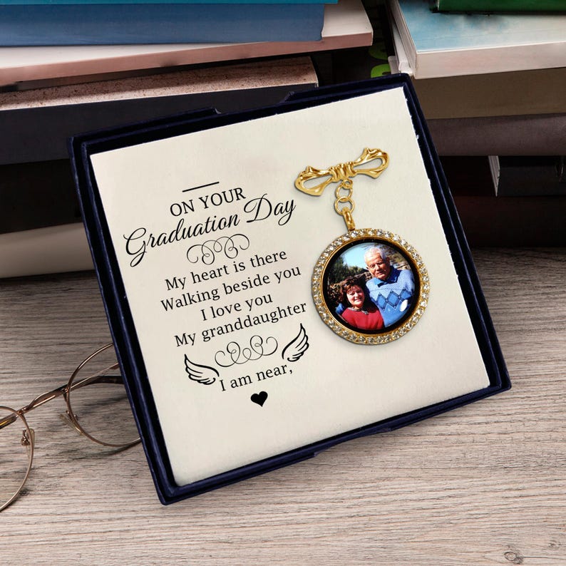 Custom Memorial Graduation Card With Pin, Keep Loved Ones Close on ...