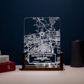 Custom PhD Graduation Gifts, Personalized School Map Acrylic Night Light, PhD Grad Keepsake 2025