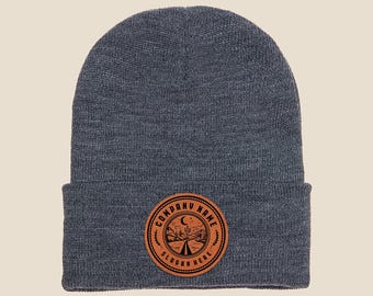 Custom Leather Patch Beanie Hat, Engreaved Business Logo Design on Winter Hats, Laser Engraved Leather Patch, Christmas Gift, Business Merch Custom Leather Patch Beanie Hat, Engreaved Business Logo Design on Winter Hats, Laser Engraved Leather Patch, Christmas Gift, Business Merch