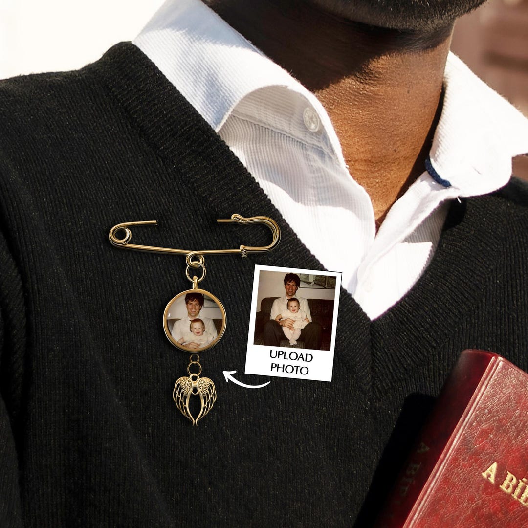 Custom Graduation Memorial Photo Pin, Personalized Photo Graduation ...