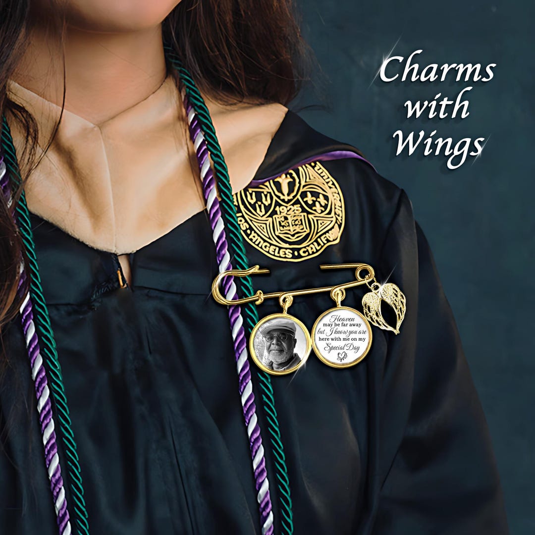 Personalized Graduation Photo Lapel Pin, Custom 2026 Graduation Gown ...