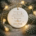 Personalized Baby Memorial Ornament - Custom Baby Loss Sympathy Gifts, Miscarriage Gift, Baby Remembrance Gift, Grieving Mom Gift