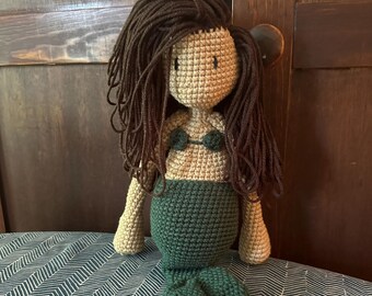 Handmade Crochet Mermaid Doll